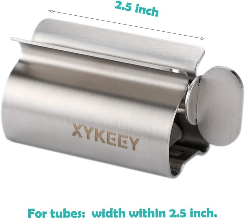 XYKEEY Toothpaste Squeezer Tube Squeezer - Toothpaste Squeezer Roller Tube Squeezer Tool, Rolling Tooth Pastetooth Paste Squeeze Dispenser Tube Wringer, 1 Pack (Stainless Steel) - Image 5
